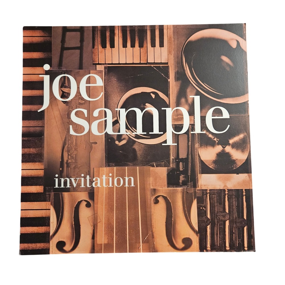 Joe Sample Invitation 1993 Promo Flat Album Poster 12x12 D/S‎ Warner Bros Jazz
